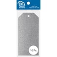 thumbnail image 2 of Craft Tags 2.125x4.25 10pc Glitter Silver, 2 of 2