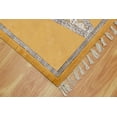 thumbnail image 6 of Casavani Handmade Block Printed Cotton Dhurrie Yellow Hallway Runner Area Rug Outdoor Rug 3x10 feet, 6 of 6