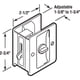 thumbnail image 2 of Cerradura de privacidad para puerta corrediza Prime-Line N 6773, cromada, 2 of 2