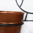 thumbnail image 3 of Handmade 100% Iron Round Modern Copper Coated Color 13.2 x 11.4 x 4.6 Inches Planters Pot 1008, 3 of 5