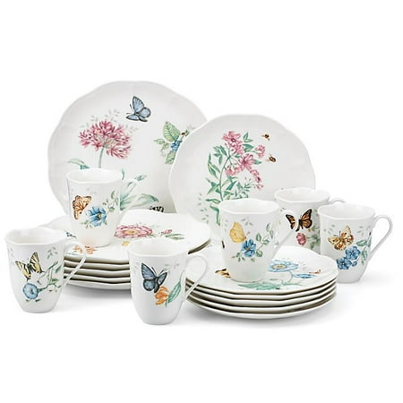 Lenox Butterfly Meadow 18-Piece Porcelain Dinnerware Set (Service for 6)
