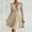 Beige, variant on Women Long Sleeve Ribbed Knit Short Dresses 2025 Fall Winter V Neck Casual Swing A Line Sweater Dress Black M