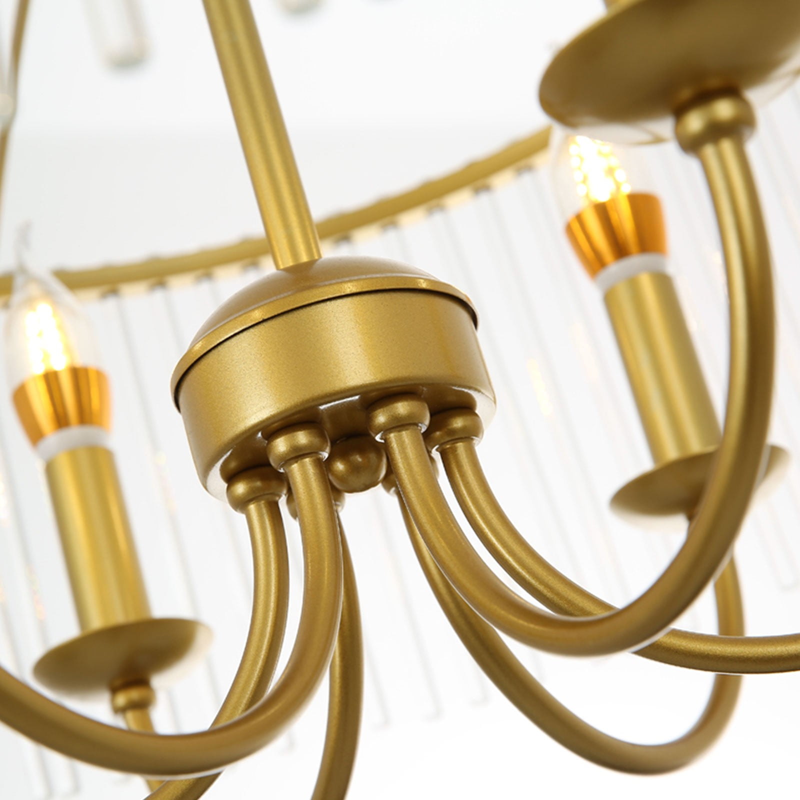 Ceiling Mounted Light, Crystal Ceiling Light, 6-light Ceiling Light Fixture