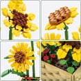 thumbnail image 3 of Flowers Building Set for Adults, Sunflower Flower Bouquet Bonsai Plant, Botanical Collection Home Decor Display, DIY Creative (550 PCS), 3 of 5