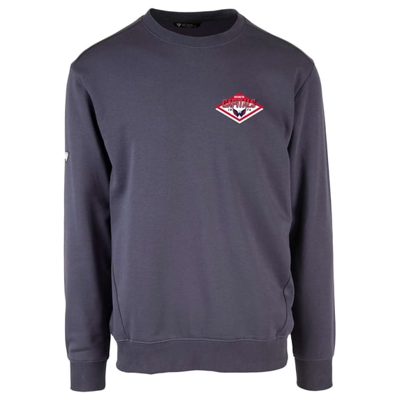 Men's Levelwear Navy Washington Capitals Zane Club Patch 2.0 Pullover Sweatshirt