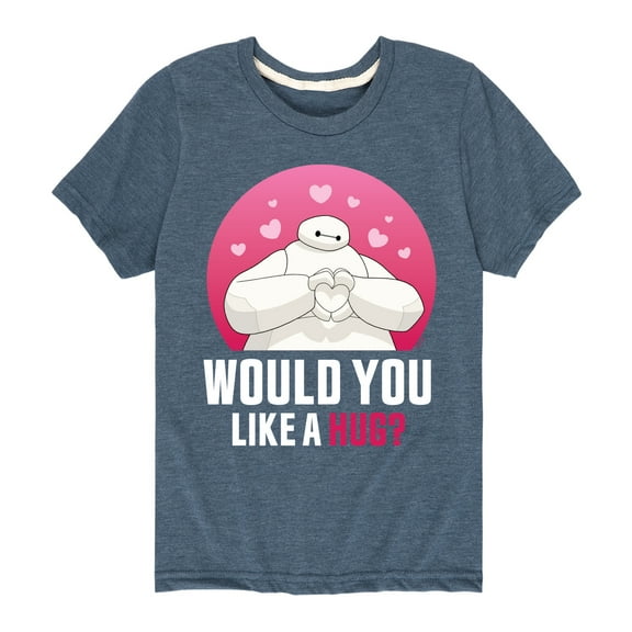 Big Hero 6 - Baymax Like A Hug - Youth Short Sleeve Graphic T-Shirt