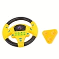 thumbnail image 2 of Volante educativo para bebé con música y copiloto, juguete inteligente para niños (amarillo), 2 of 15