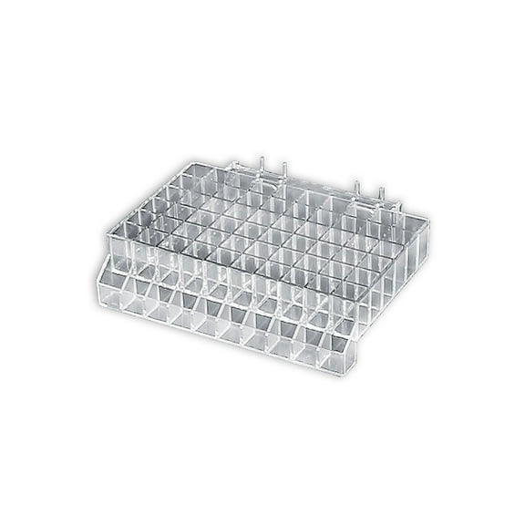 Azar 2 1/2"(H) x 10"(W) x 7"(D) 60 Compartment Lipstick Tray With Tester 2/Pk 225510