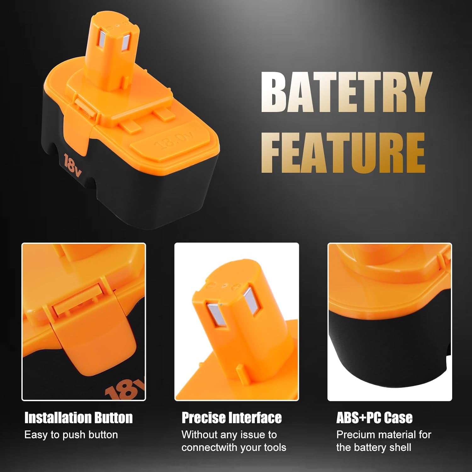 [Upgraded to 3.6Ah] 2 Pack P100 Replacement for 18V Ryobi Battery Compatible with Ryobi 18V Battery Replace for P101 ABP1803 BPP1820 1322401 1400672 130224007 Battery Cordless Power Tools