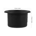 thumbnail image 2 of Soimiss 2Pcs Marine Cup Holder Black Plastic Sleek And Minimalist Beverage Holder, 2 of 8