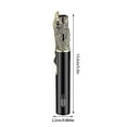 thumbnail image 2 of TOPRenddon Refillable Windproof Butane Torch Lighter – 360° Adjustable Flame for Camping, Survival Kits, & Outdoor Use (1300°F High-Temp, Safety Lock, Vintage Metal Design), 2 of 5