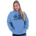 thumbnail image 4 of Never Trust an Atom Science Nerd Geek Unisex Plus Fleece Graphic Hoodie Brisco Brands 2X, 4 of 5