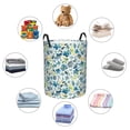 thumbnail image 4 of Lsque Floral In Blue Pattern Laundry Hamper Basket, Tall Woven Rope Hamper Basket for Clothes, Lightweight Storage Basket, Collapsible Waterproof-, 4 of 6