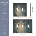 thumbnail image 2 of Yayeee Toggle Light Switch Wall Plate 2-Gang 4.56"x4.48" Decorative Outlet Cover, Retro Forest, 2 of 7