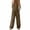 Khaki, variant on Khaki Womens Hiking Pants Quick Dry with Zippered Pockets Straight Leg Polyester Water Resistant Outdoor Travel Pants Plus Size,Size 3XL