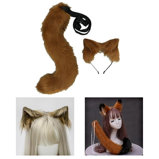 Diadema De Orejas De Gato Y Tatuajes Faciales Para Halloween, Set De 2 Piezas, Accesorios De Disfraz Para Carnaval Y Cosplay
