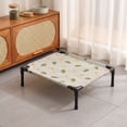 thumbnail image 3 of Cute Elevated Cat Bed Raised Pet Cot with Fun Print, Cooling Breathable Mesh for Cats Kittens Small Dogs, Avocado Cartoon Pattern Kitten Puppy Bed Indoor Outdoor, 3 of 5