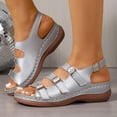thumbnail image 2 of DAFEI Sandales Femmes Habillées à Plateforme Compensée Sandales Légères d'Été à Bride Sandales Décontractées de Vacances Augmenter la Hauteur Chaussures Rétro de Villégiature, 2 of 7