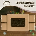 thumbnail image 4 of Tradeopia Wooden Puzzle Board with 4 Drawers for 1500 Piece Puzzles, 34.6 x 26 Inch Puzzle Table with Storage, 4 of 7