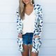 thumbnail image 2 of Mujeres de Manga Larga Tops de Impresión Casual Blusa de Bolsillo Cardigan Algodón Poliéster, Moda Señoras Top para el Uso Diario Y Casual de Primavera, 2 of 9