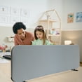 thumbnail image 5 of DECOLAB Portable Table Partition Screen Panel, Freestanding, Scratch Resistant, 48"x18", 5 of 9