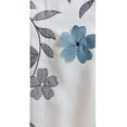 thumbnail image 2 of DriftAway Isabella Faux Silk Embroidered Window Curtain Embroidered Crafted Flower Lined with Thermal Fabric 2 Panels 63"L x 50"W, 2 of 9