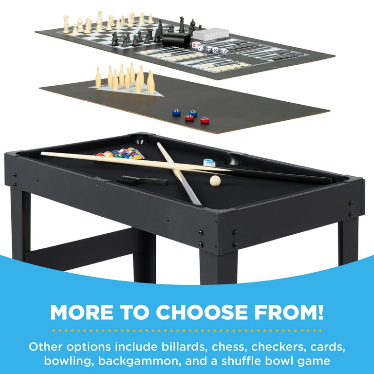 Best Choice Products 2x4ft 10-in-1 Combo Game Table Set w