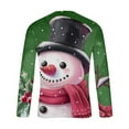 thumbnail image 5 of cllios Mens Christmas T Shirts Cute Xmas Snowman Printed Tee Shirt Slim Fit Long Sleeve Roune Neck Tees Ugly Chritsmas Shirts for Men,Men's Vacation Tops, 5 of 5