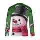 thumbnail image 5 of Blusas y camisas de manga larga y cuello redondo para hombre, informales, a la moda, con estampado navideño, cuello redondo, blusas de licra de manga larga para hombre., 5 of 5