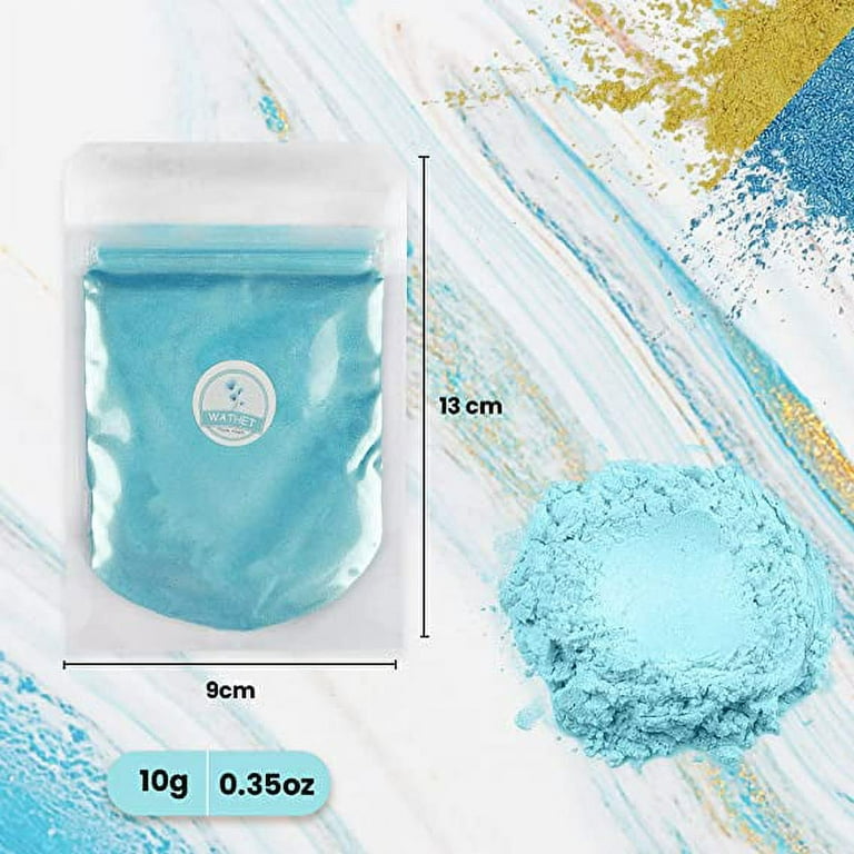 MEYSPRING Mica Pigment Powder for Epoxy Resin Art Turquoise Blue