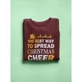 thumbnail image 3 of Best Way To Spread Christmas Sweatshirt Men -Image by Shutterstock, Male 4X-Large, 3 of 4