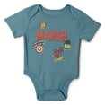 thumbnail image 4 of Marvel Avengers Spider-Man Iron Man Captain America 5 Pack Bodysuits Newborn to Infant, 4 of 5
