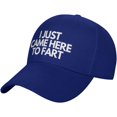 thumbnail image 2 of I Just Came Here to Fart Trucker Hat Men Women Baseball Cap Dad Hat Adjustable Black, 2 of 7