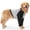 Black, variant on TSYKHAIA Dog Front Leg Recovery Suit - Long Sleeve Elbow Protector with Thick Fleece Lining to Prevent Licking & Chewing, for Wound Care, Injury Protection and Surgery Aftercare