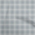 thumbnail image 1 of oneOone Cotton Poplin Grayish Blue Fabric Check Sewing Fabric By The Yard Printed Diy Clothing Sewing Supplies 42 Inch Wide, 1 of 4