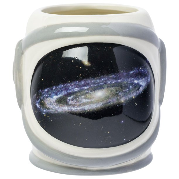 Casco de astronauta de la NASA Mug Silver Buffalo con sistema solar, 600 ml