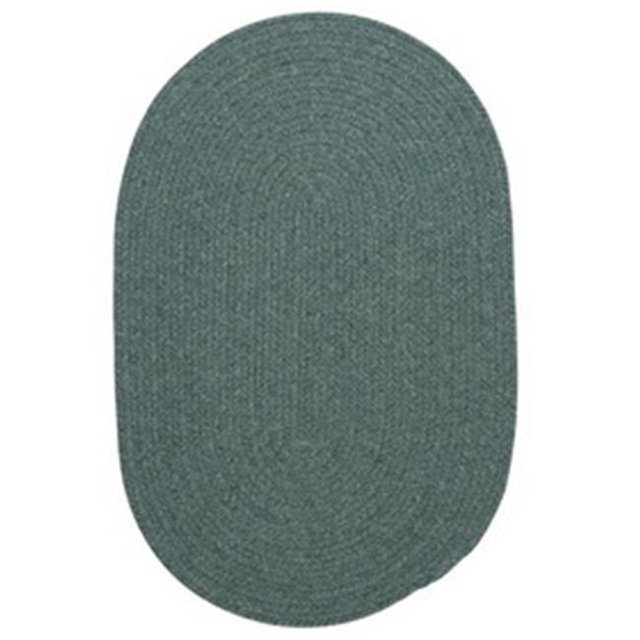 Colonial Mills Rug WL27R072X072 Bristol - Teal 6 ft. round Braided Rug