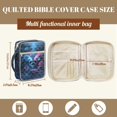 thumbnail image 7 of ZUXONGSY Skull Rose Print Bible Case for Women Quilted Bible Bag Multifunctional Journal Case with Pen Slots Scripture Bag for Daily Use, 7 of 7