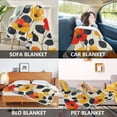 thumbnail image 2 of Yayeee Throw Blanket for Couch Soft Warm 50" x 60" Sofa Chair Bed Decoration, Floral Pattern, 2 of 7