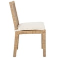 thumbnail image 6 of Safavieh Tojo Bohemian Rattan and Wood Dining Side Chairs, White / Honey Brown Wash (Set of 2), 6 of 8