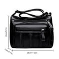 thumbnail image 2 of Retro Solid Shoulder Handbags Braided Women PU Multi-pocket Messenger Bag Shoulder Bags for Women, 2 of 10