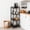 Black, variant on 4 Tier Bathroom Shelves, Freestanding Rustic Home Organizer, Space-Saving Metal Storage Shelving Unit for Living Room, Bedroom, Kitchen, Office, White