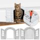 thumbnail image 2 of Nueva caseta para gatos, puerta para gatos, agujero para perros, sin solapa, tope de puerta, puerta para mascotas, estilo francés, entrada y salida libre para mascotas, puerta doble, 2 of 6