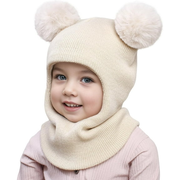 Kids Winter Hat Scarf, Baby Toddler Winter Hat Boys Girls Beanies for Kids Knit Warm Beanie hat 1-6T