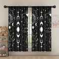 thumbnail image 5 of Blackout Kids Curtains,Black Gothic Sun Moon Hand Pattern Childrens Insulated Curtains Set Of 2,Bedroom Essentials,Toddler Room Decor 52x63in(132x160cm), 5 of 5