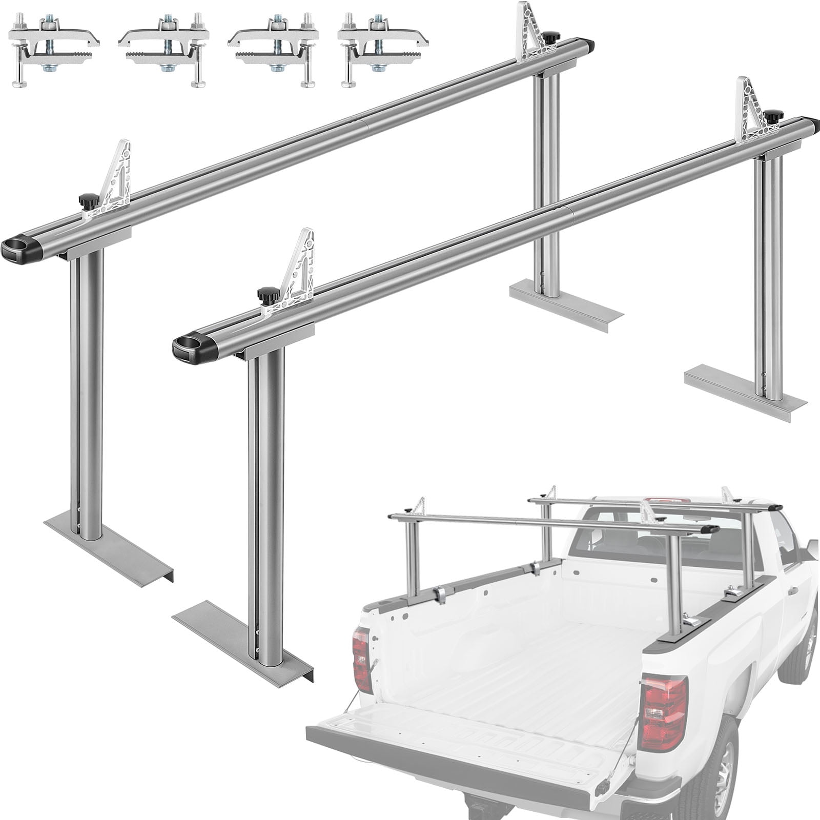 VEVOR Truck Rack Pickup Truck Bed Ladder Rack Universal Aluminum