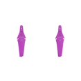 thumbnail image 3 of Sonducket Guardabarros de plástico para bicicleta, guardabarros trasero para bicicleta, suministros decorativos para ciclismo, color morado Violeta 2piezas Sonducket CBP155194, 3 of 6
