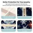 thumbnail image 3 of Christmas Snowflakes Travel Portable Jewelry Organizer Box for Rings, Earrings, Necklaces, Bracelets, and More - Suitable for Girls and Women, 3 of 6