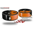 thumbnail image 2 of Skin Wrap Decal Set 2 Pack for Amazon Echo Dot 2 - Ripped Colors Black Orange (2nd Generation ONLY - Echo NOT INCLUDED), 2 of 3