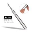 thumbnail image 4 of EXLEAF 2 Pcs Stainless Steel Dead Skin Fork V-Shaped Nail Edge Dead Skin Durable Cuticles Scraper Nail Care Essential Tool to Remove Cuticles from Nails, 4 of 15